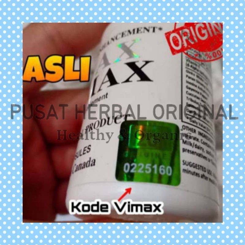 VIMAX ASLI ORIGINAL CANADA PEMBESAR ALAT VITAL PRIA PERMANEN VMAX KODE IZON OIL KELAMIN OBAT HERBAL(