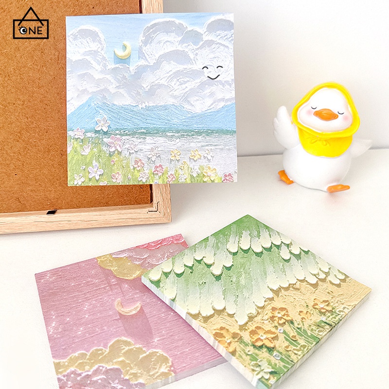 

COD❤️Lansekap Notes Sticker Girl Heart Memo Paper Memo Ledger Tangan N-Times Sticker