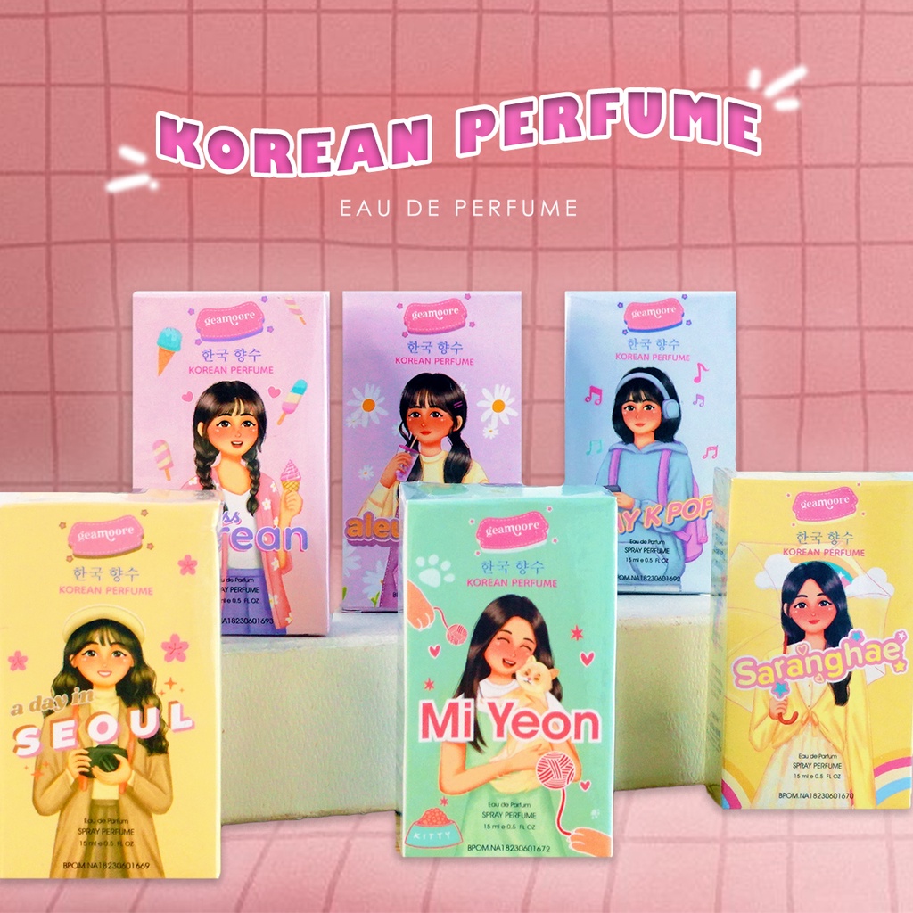 Geamoore Korean Parfum Series Eau De Perfume Korea Tahan Lama - Spray 15ml