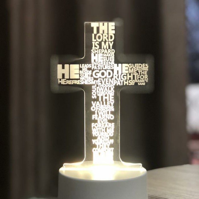 DL87 Lampu Acrylic tema natal,lampu natal, hadiah natal hampers,kado natal1