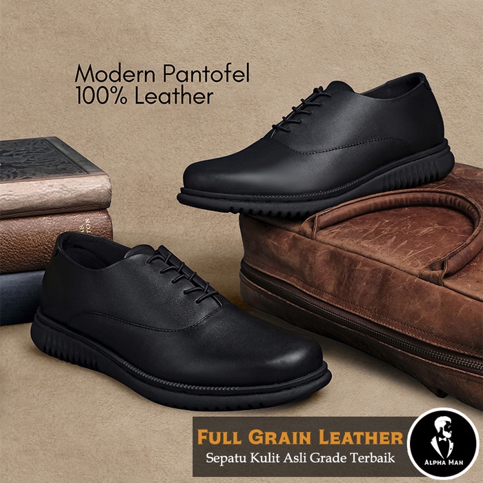 Sepatu Kulit Pria Cowok Formal Acara Resmi Dinas Pesta Nikah Casual