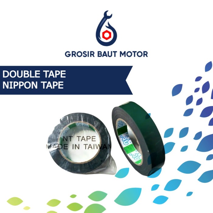

Double Tape NT Hijau Isolasi 2 Sisi Doubletape Busa Foam Solasi Dobel
