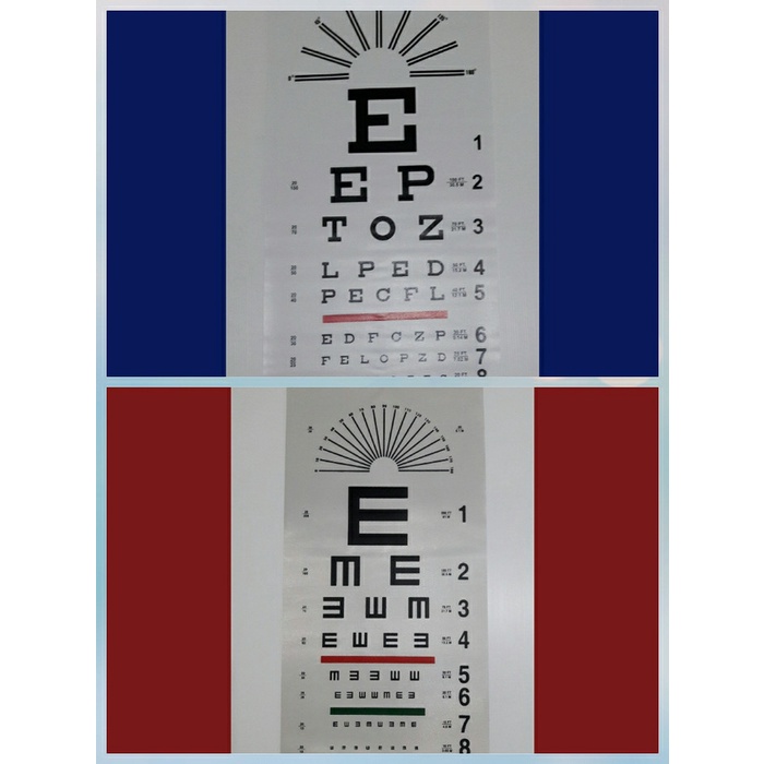 SNELLEN CHART ALPHABET DAN E CHART