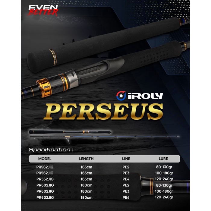 Ready Joran Iroly Perseus 562/602 jigging Rod - 562 PE 2