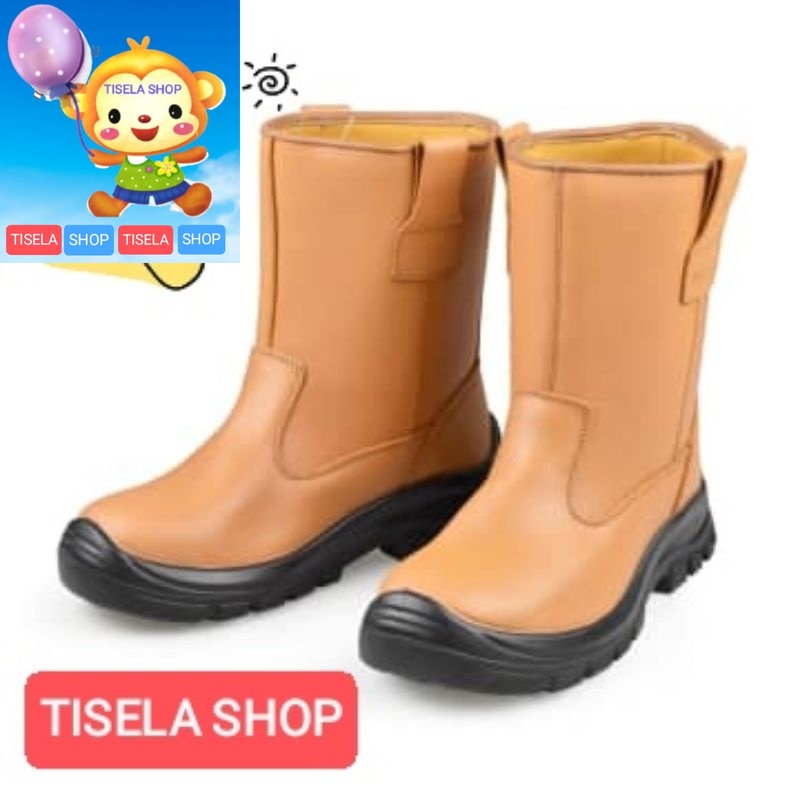 SEPATU SAFETY BOOT KRISBOW HEKTOR PENGAMAN ANTI SLIP COKLAT 39-44