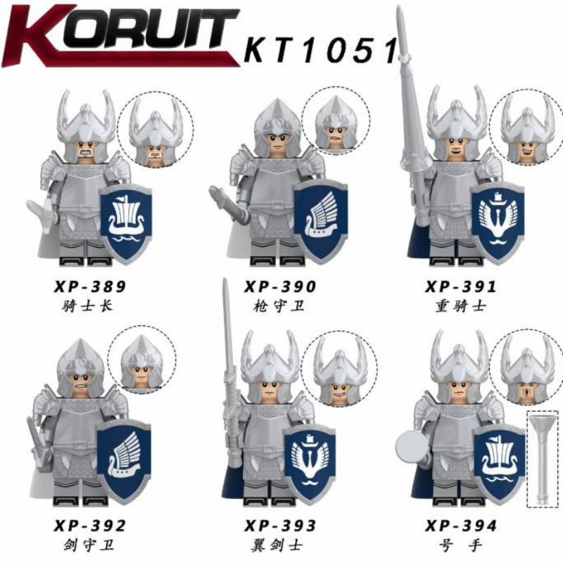 new brickk mainan anak lego tentara Gondor army soldier kerajaan emperor pasukan kesatria KT1051 Asg