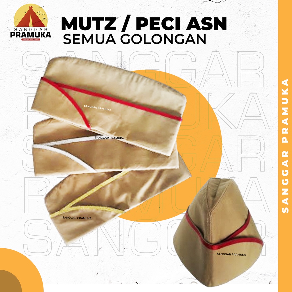 Mutz Asn / Peci ASN / Peci pegawai negeri / Peci PNS