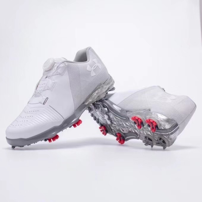 Sepatu Golf UA Golf BOA shoes man all white