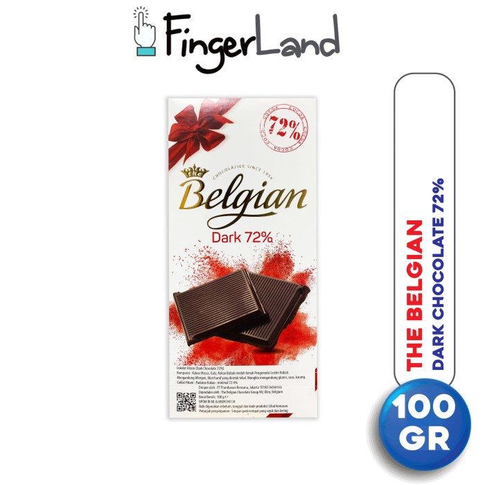 

[KUALITAS TERBAIK] THE BELGIAN Dark Chocolate 72% 100 gram Cokelat Hitam
