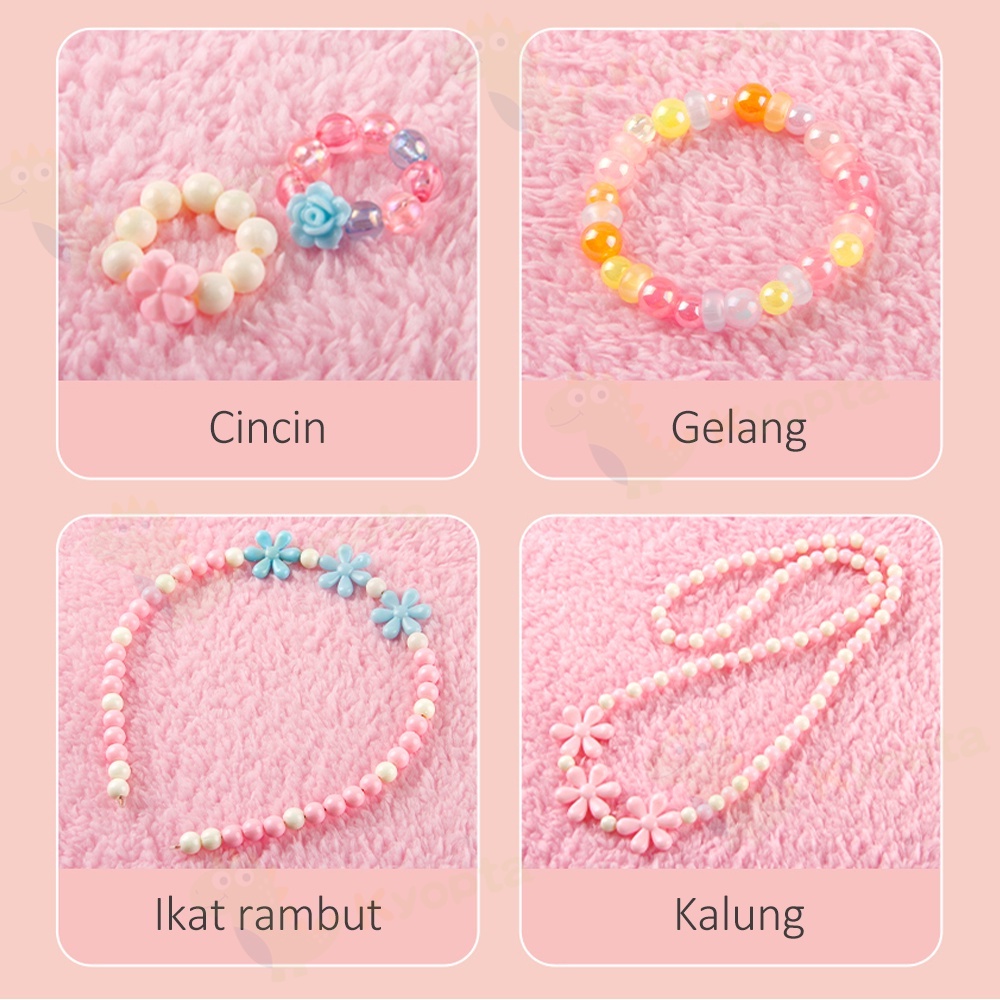 RB Kyopta Diy manik manik set Manik manik gelang set kotak dan tali Set manik manik lengkap
