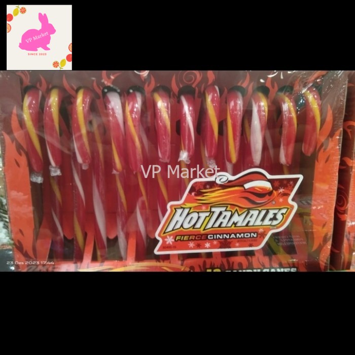 

Permen tongkat candy can hot tamales Cinnamon box