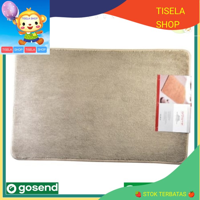 Forhom 50x80 Cm Keset Kamar Mandi - Cokelat Muda / keset anti slip