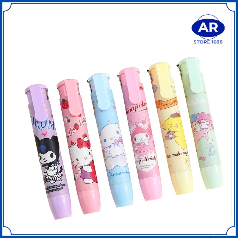 

AR PENGHAPUS PENSIL MEKANIK MOTIF KARAKTER KARTUN SANRIO DAN PEMANDANGAN AESTHETIC LUCU / MECHANIC ERASER FOR PENCIL SANRIO AND SCENERY EDITION LG