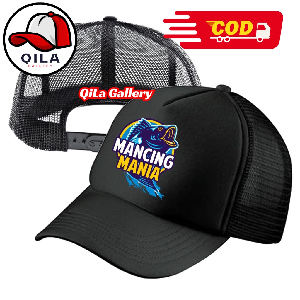 QiLa Gallery Topi Trucker MANCING MANIA - Topi Distro MANCING MANIA Logo - Topi MANCING MANIA Premiu