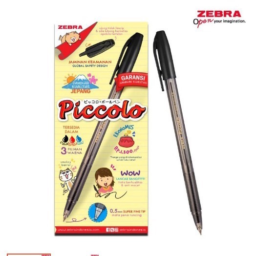 

Pulpen ZEBRA PICCOLO 0.7 per Lusin
