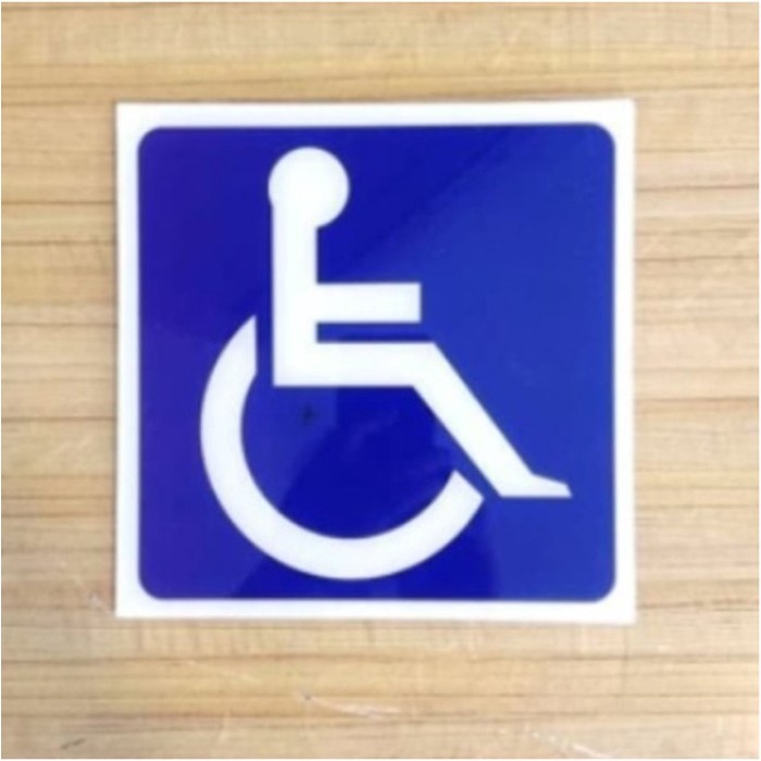 

SIGN STICKER VINYL DISABILITAS UK 30 X 30 CM K3 RAMBU SAFETY