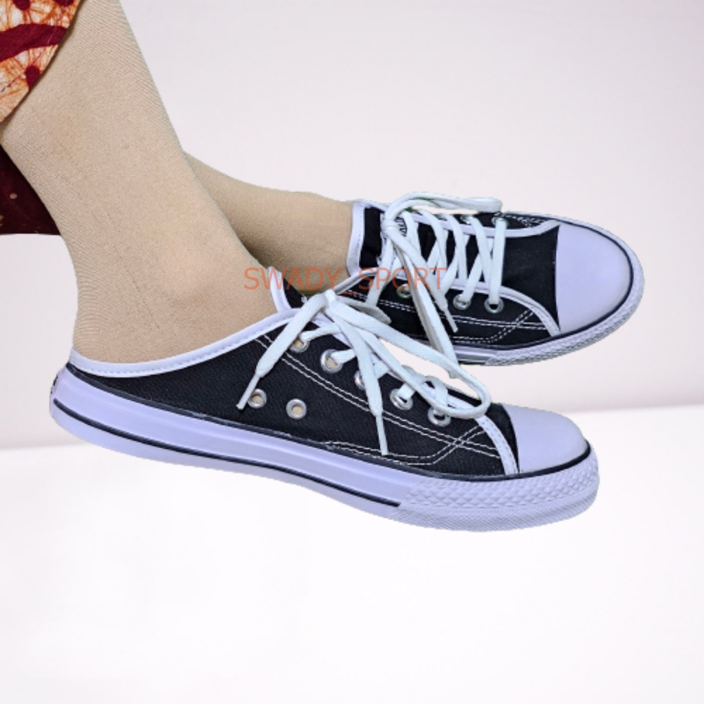 Sepatu flat bustong wanita terbaru 2024 karet empuk import murah dewasa anak laki laki perempuan COD