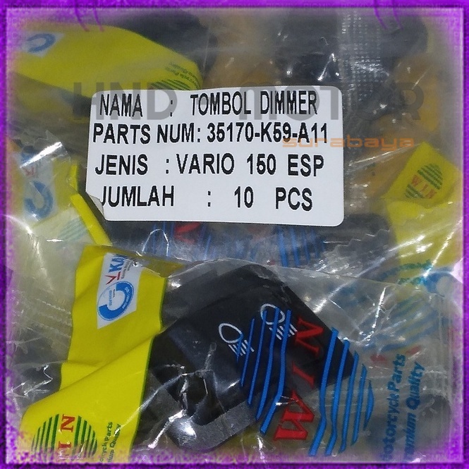 Tombol Saklar Lampu Dim Vario 125 150 eSP | dimmer motor honda WIN Holder
