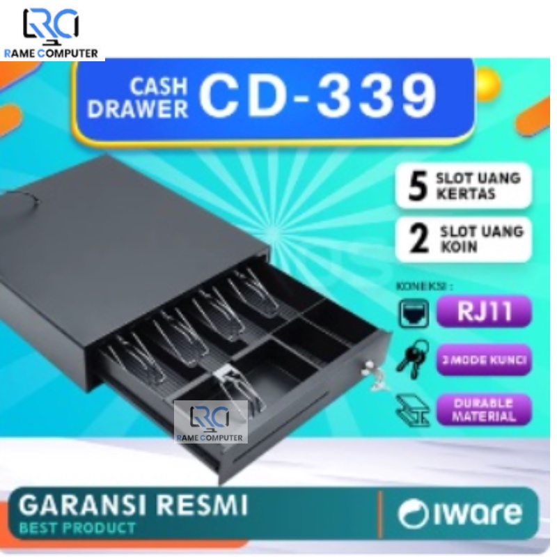 LACI KASIR CASH DRAWER IWARE CD-339