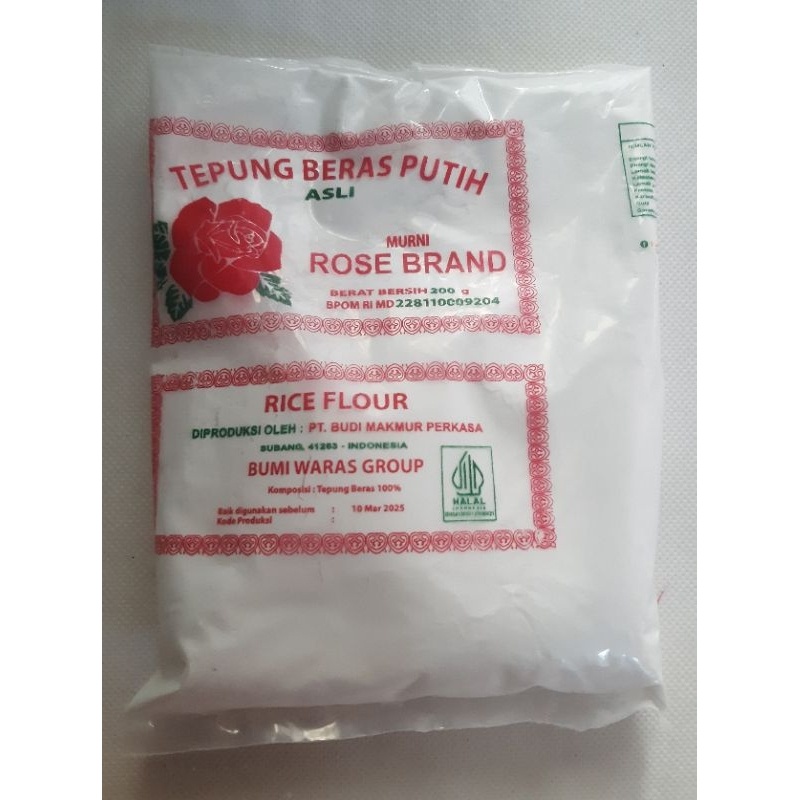 

Tepung Beras Putih Asli Rose Brand