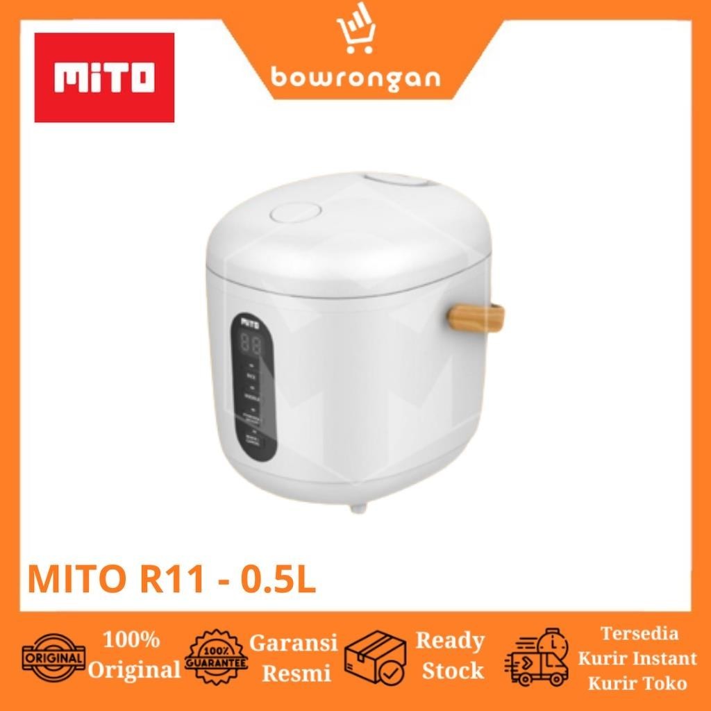 RK MITO Mini Rice Cooker - Penanak Nasi Praktis untuk Bekal & Traveling R11