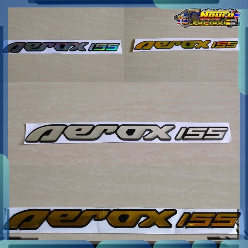 Stiker emblem timbul logo YAMAHA AEROX 155 KUALITAS   gold crome bagus