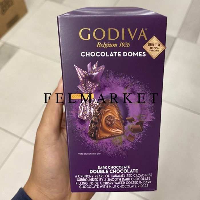 

Godiva Chocolate Domes Dark Double Chocolate Crunchy / Box