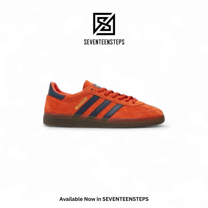 Sepatu Casual Ad*das Handball Spezial Original Orange Navy Sol Gum