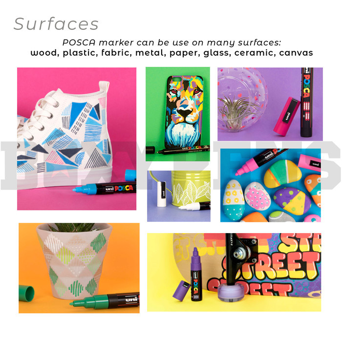 

Uni Posca Paint Marker PC-5M - Medium Point Metallic Colour - Metallic Green