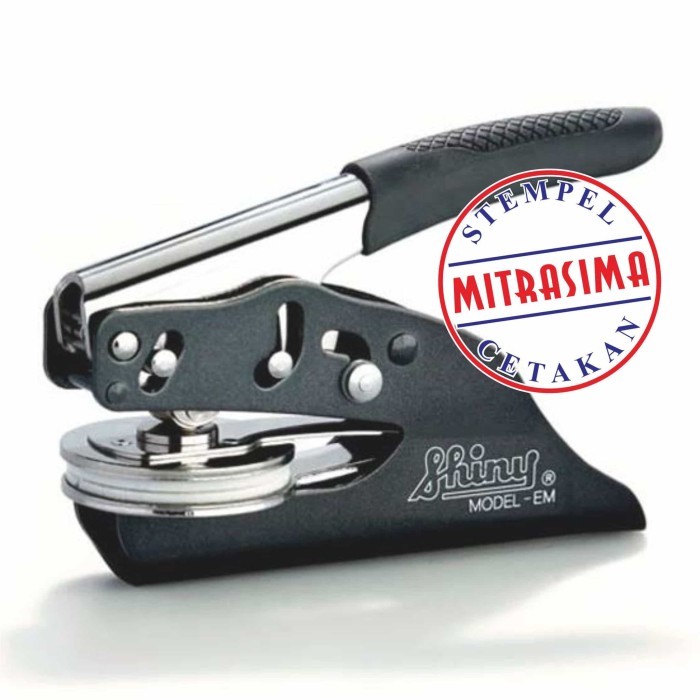 

Stempel Timbul Emboss stamp / stempel Emboss Portable Merk Shiny - standar 38 mm