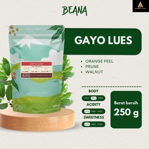 

Gayo Lues Arabica Coffee Roasted Beans | Biji Kopi Bubuk 250gr - Beana Roastery Semarang