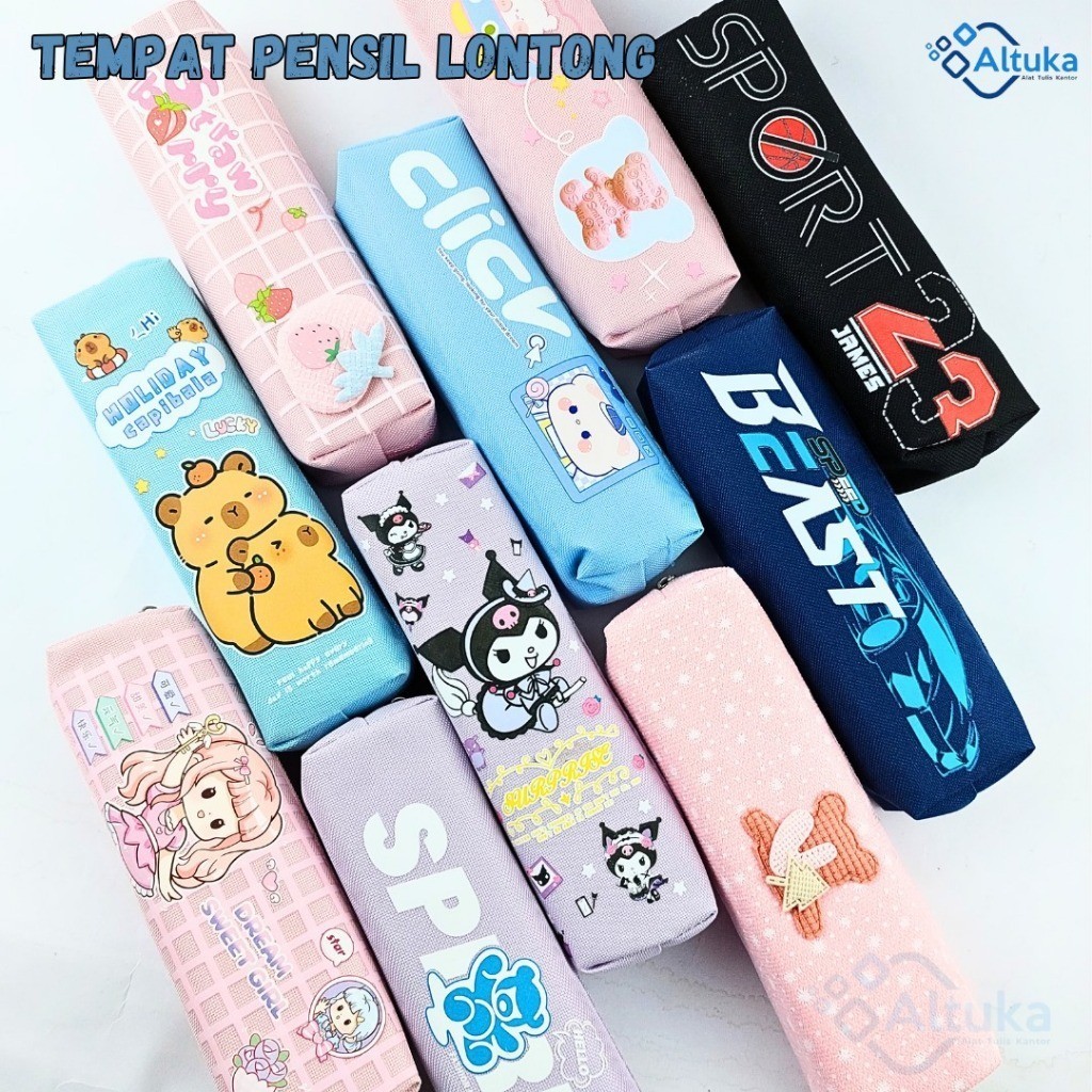 

Tempat Pensil Lucu Lontong / Pencil Case Resleting Funcy / Tempat Pensil Resleting Kanvas