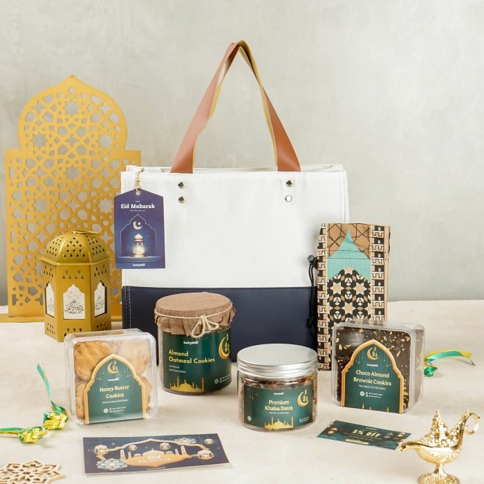 

Hampers Lebaran / Parcel Lebaran - CANVAS BAG - AFIYA SET - LUCKYBITE