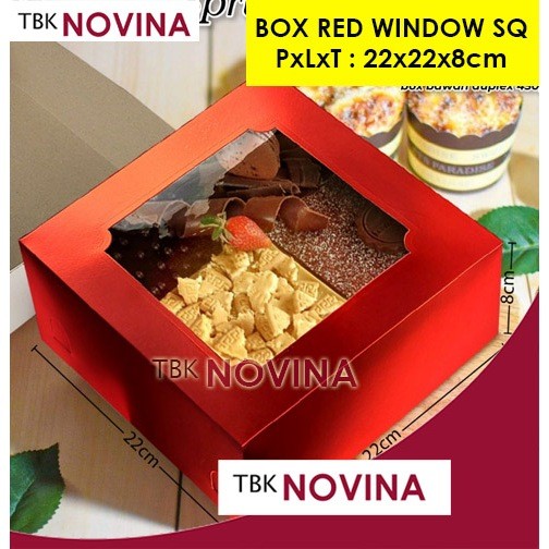 RED BOX / KOTAK KUE MERAH / KOTAK HANTARAN WEDDING / KOTAK SANGJIT
