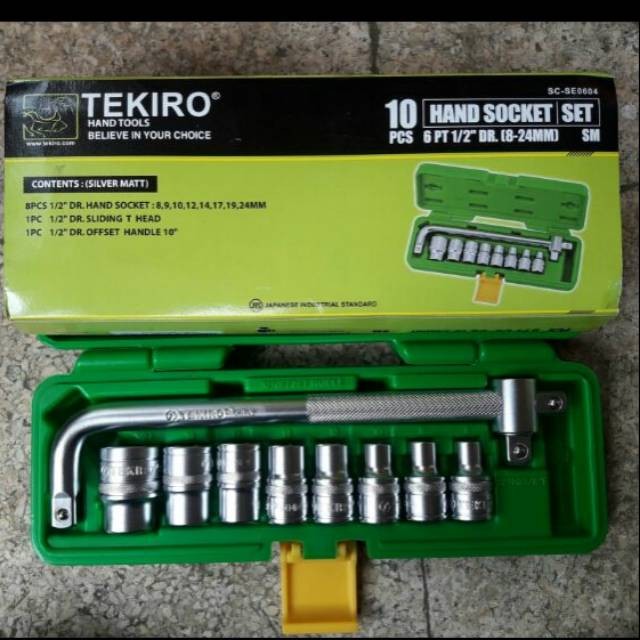 Kunci shock tekiro 10pcs box plastik