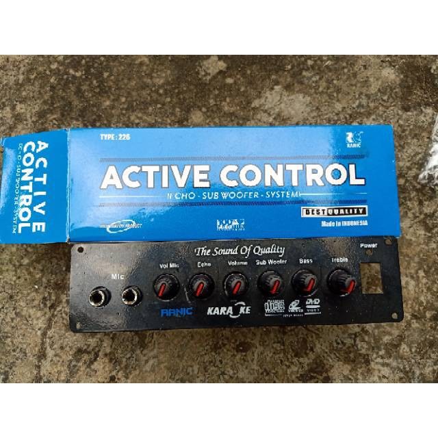 226 Tone control subwoofer echo mic speaker aktif type 226 active control speaker