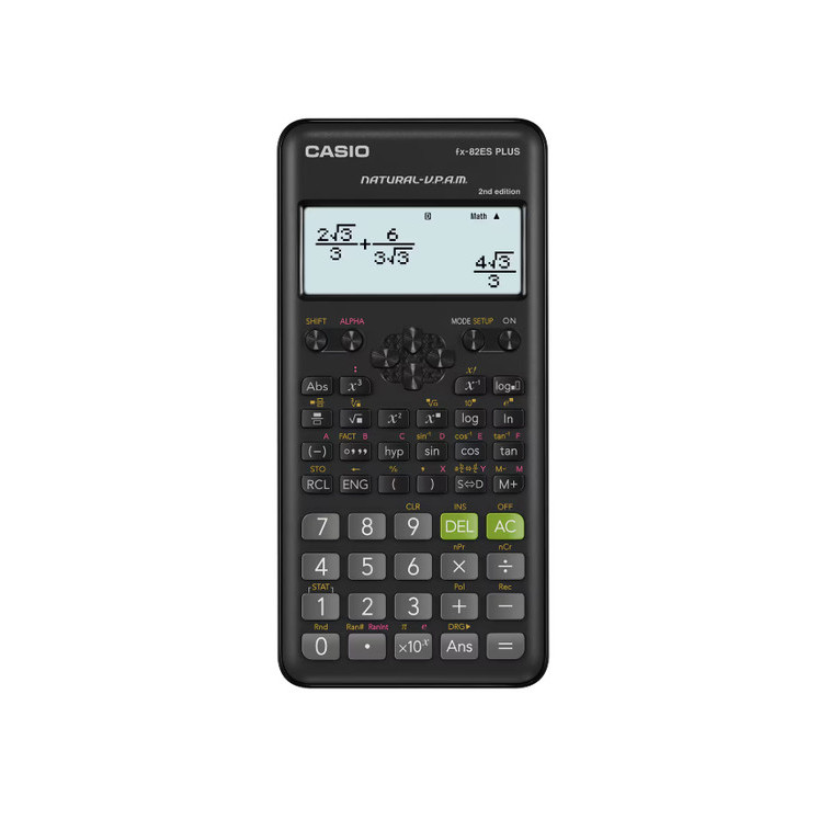 

Casio FX-82ES Plus 2nd Edition 12 Digits - Non-Programmable Scientific Calculator - 252 Fungsi/Kalkulator Ilmiah