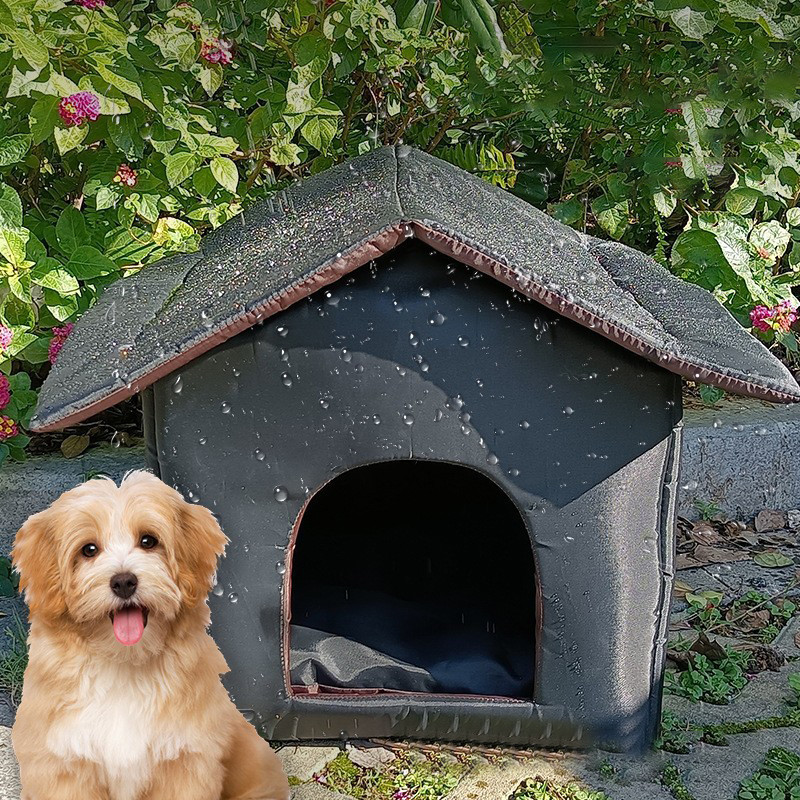 Dog House Outdoor Cat Winter Cat House Dog House Easy To Clean Waterproof Foldable Cat Litter Tent O