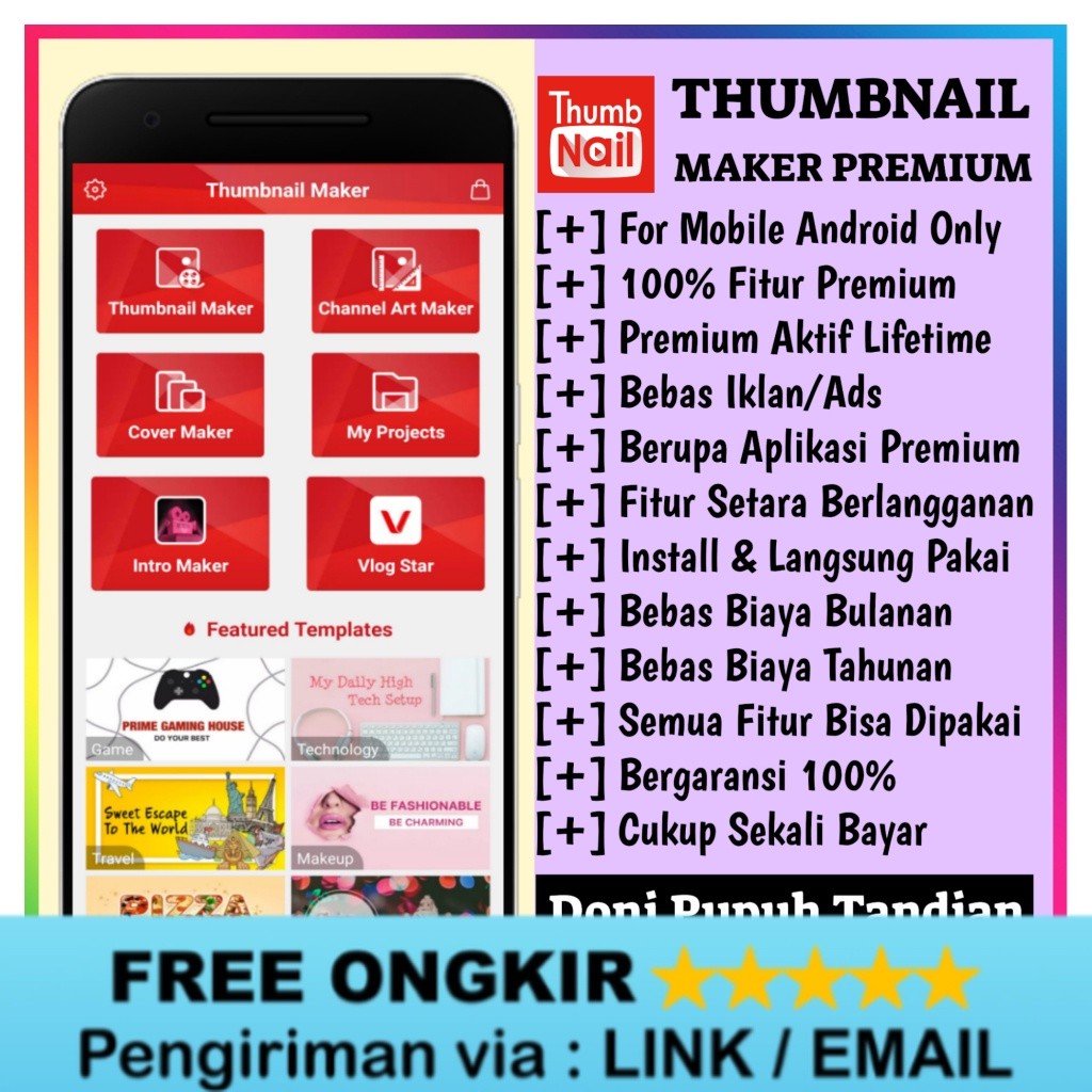 Beli 1 Gratis 1 Thumbnail Maker Pro Unlimited