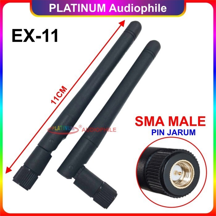 JP99 Antena External Eksternal Wifi Modem Router RP SMA RPSMA TS9 CRC9 4G - SMA MALE