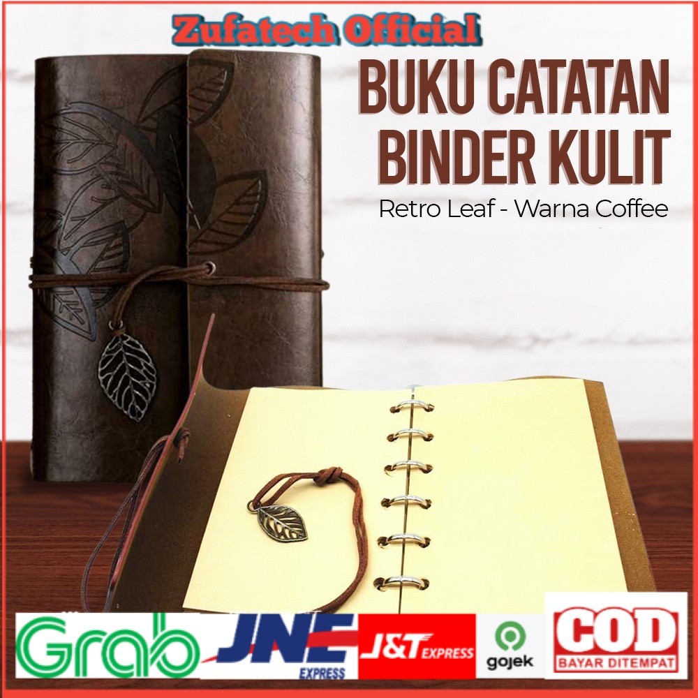 

BESTOYARD Buku Catatan Binder Kulit Retro Leaf -OMOT8MCF