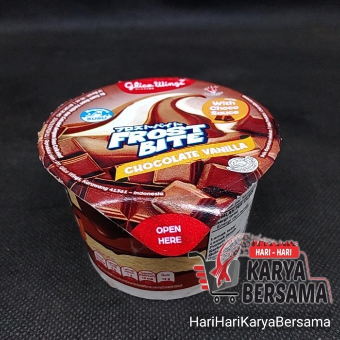 

ICE CREAM GLICO WINGS FROSTBITE CUP CHOCOLATE VANILLA 90ML