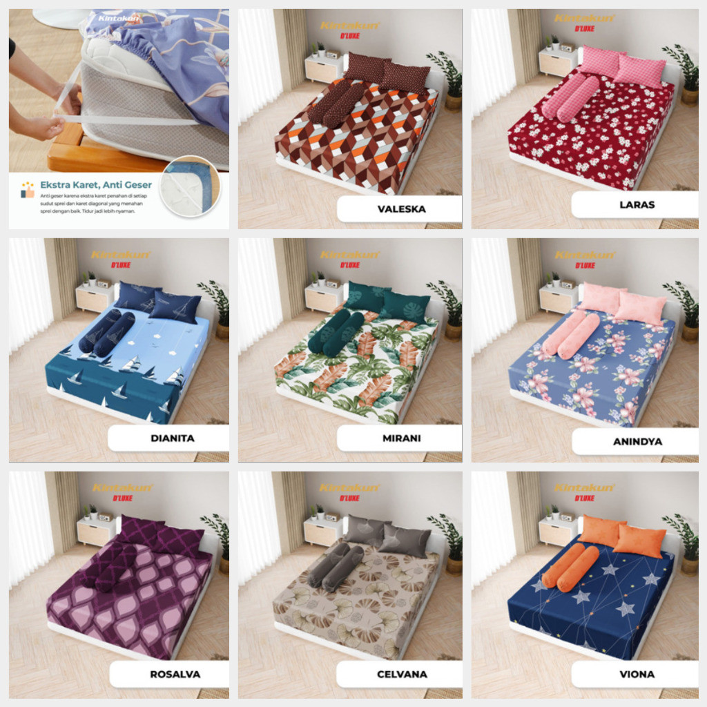 Sprei Tinggi 30 CM/ Sprei Kintakun D'luxe  Uk.200 x 200  ( T30 )