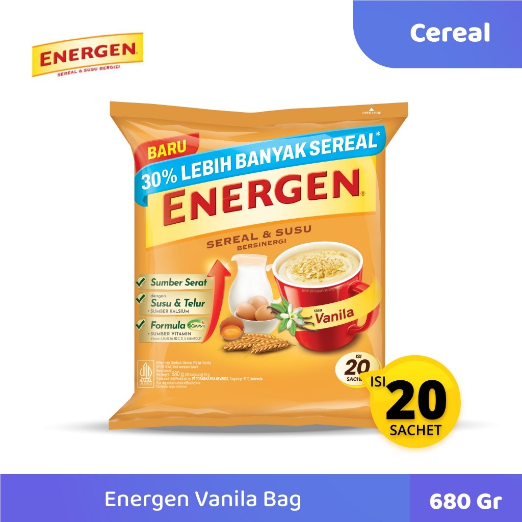 

Sereal Energen Vanila Bag