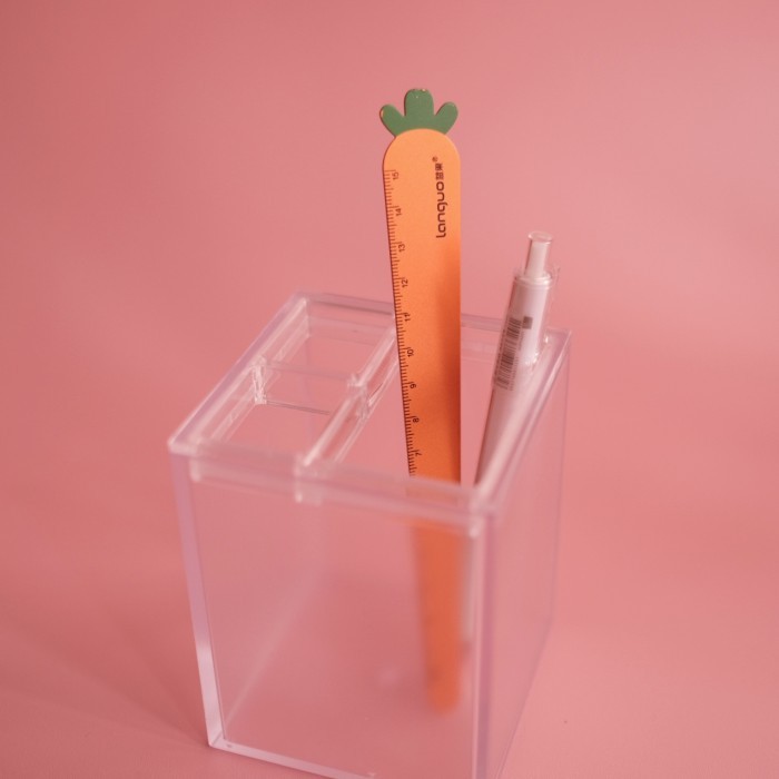 

Penggaris / Ruler / Mistar Stainless Impor 15 cm fancy Bentuk Wortel