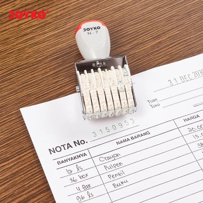 

Stempel / Stamp Angka Joyko N-7 Number Stempel Eceran