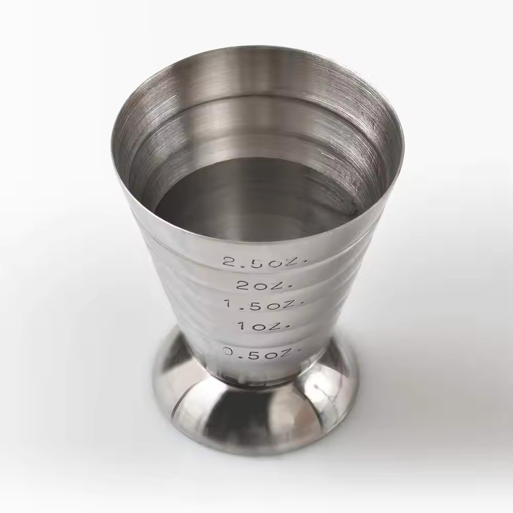 

1pc 75ML Stainless Steel Measuring Cup Cocktail Tools Mixing Drink Accessories Three Scale Wine Measuring Cups For Home Party