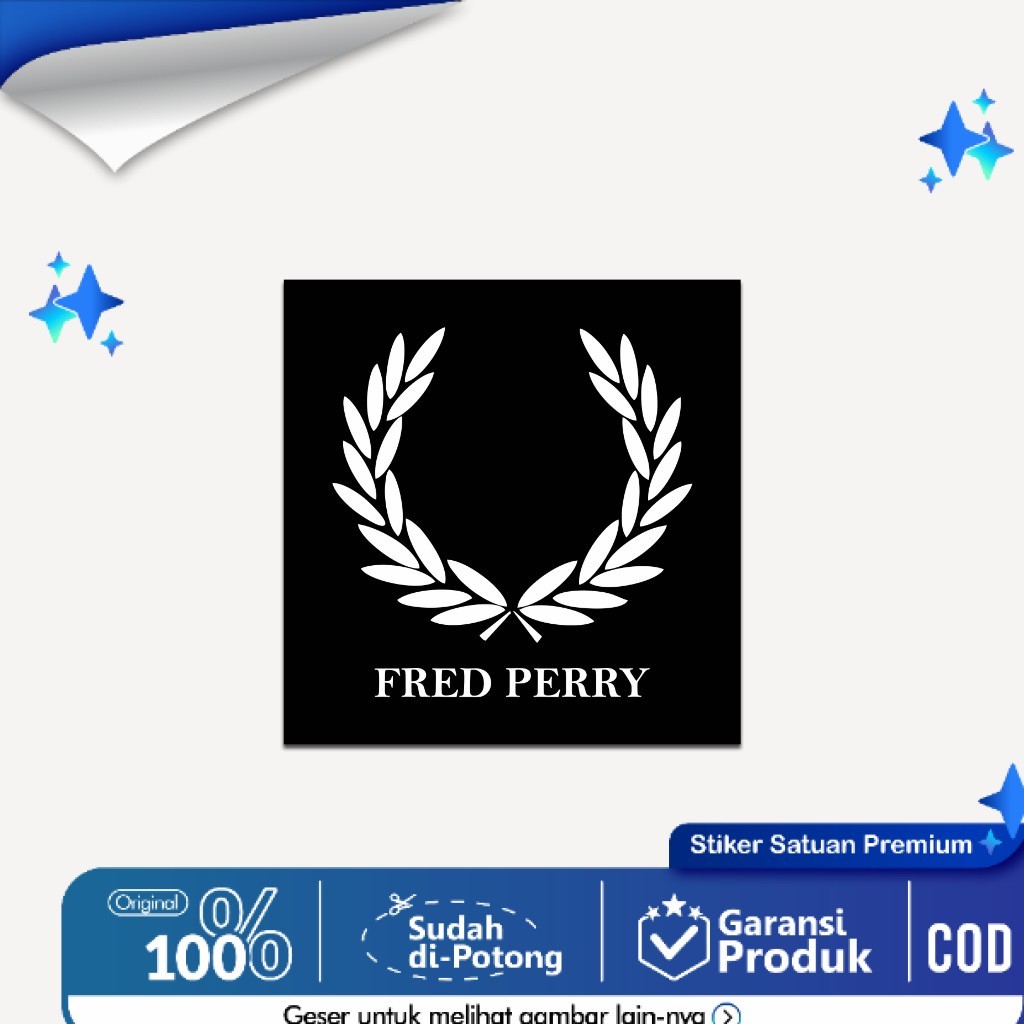 

Stiker Brand Casual Hooligans Football Fred Perry Sticker Sepak Bola Vinyl Glossy