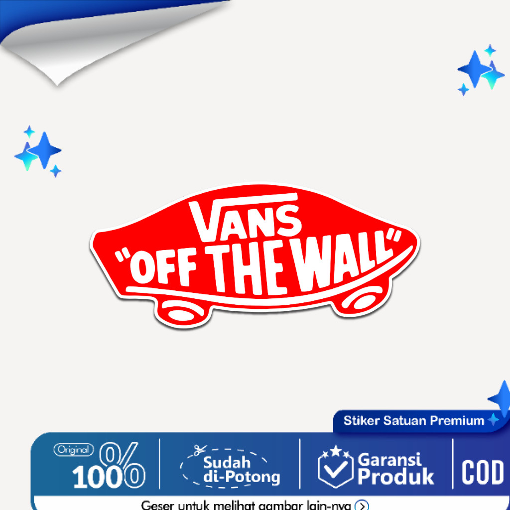 

Sticker Brand Logo Tahan Air Stiker Skateboard Laminasy Glossy