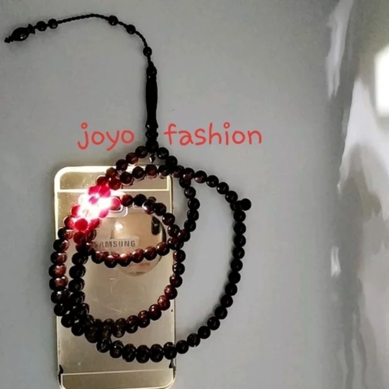 TASBIH KALUNG FOSIL GETAH KATILAYU TEMBUS CAHAYA